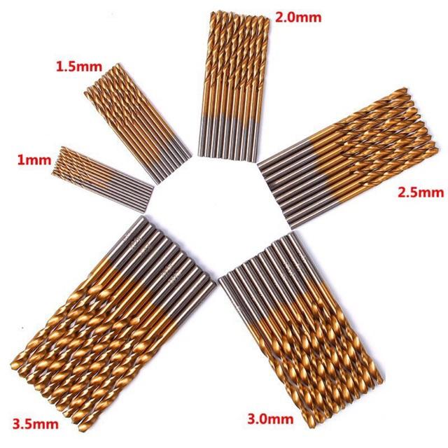 [HCM]Bộ 60 mũi khoan đa năng phủ titanium