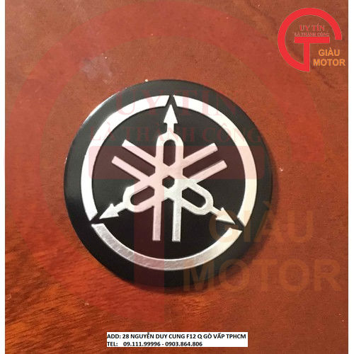 TEM NHÔM LOGO YAMAHA TRÒN