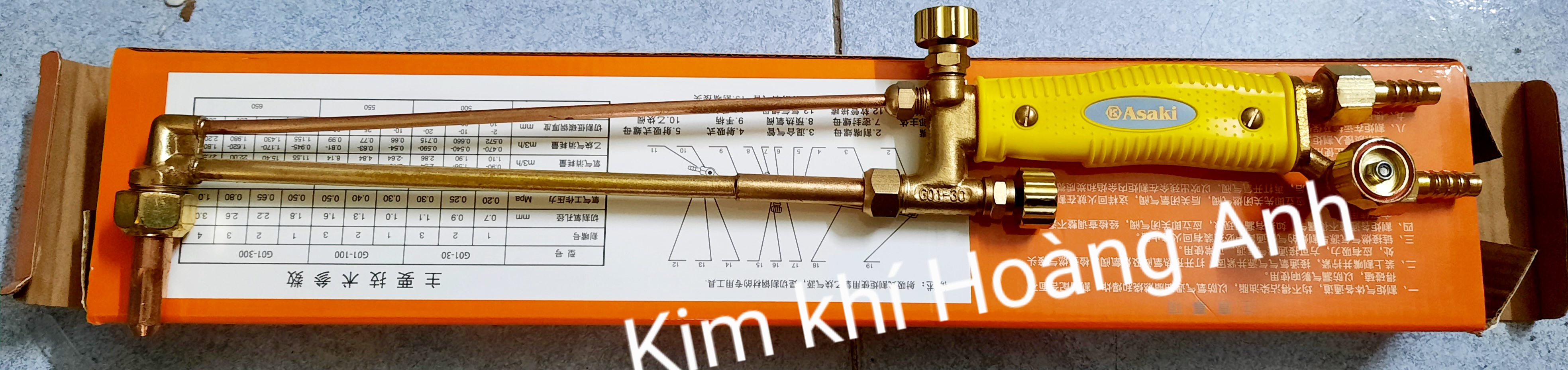 Tay cắt hơi Kapusi Nhật Bản, mỏ cắt gió đá, hàn hơi oxy gas