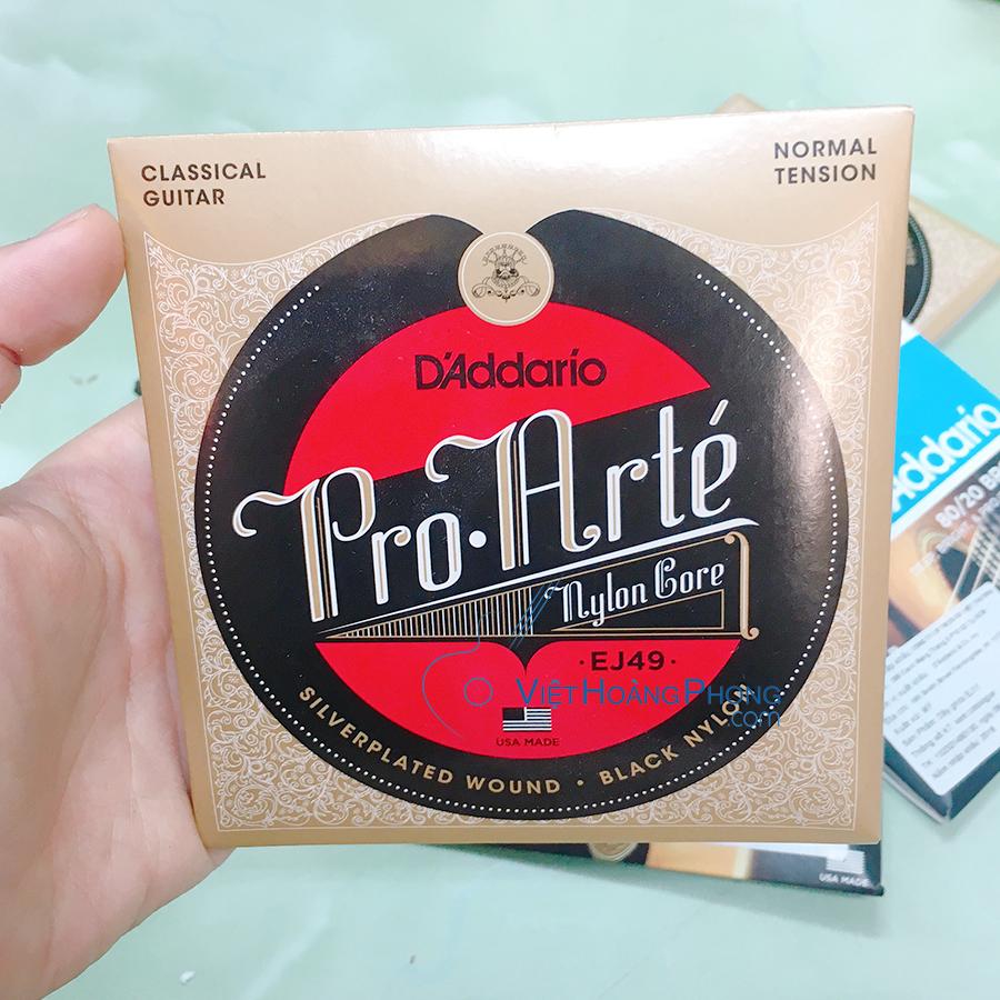 Dây Đàn Guitar Classic (Guitar cổ điển) D’Addario EJ49 (Black Nylon) - Việt Hoàng Phong