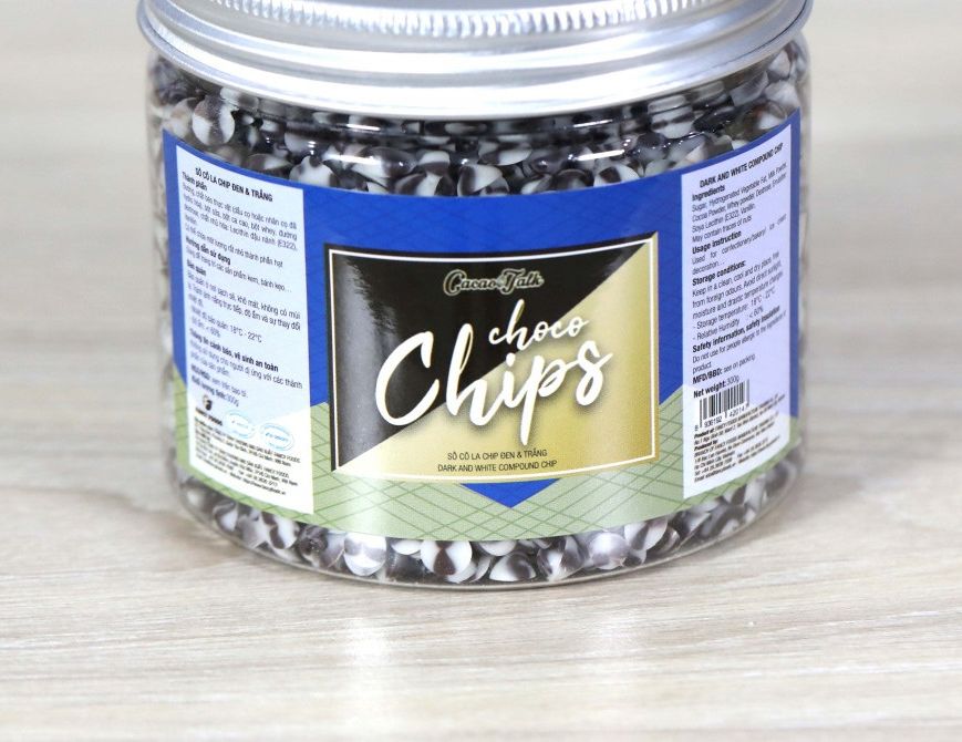 Choco chips TWINS🎄Trắng-Đen 🍫 65% Dark Compound