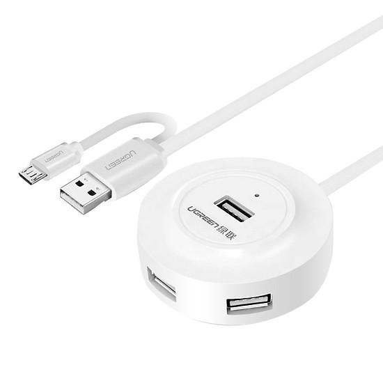 Bộ chia 4 cổng USB Ugreen 20271 hỗ trợ OTG