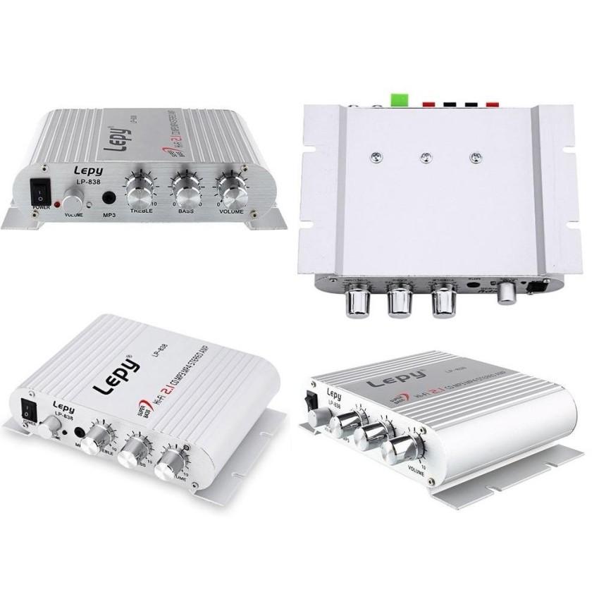 Bộ khuếch đại âm thanh Lepy LP-838 - Ampli mini 12V