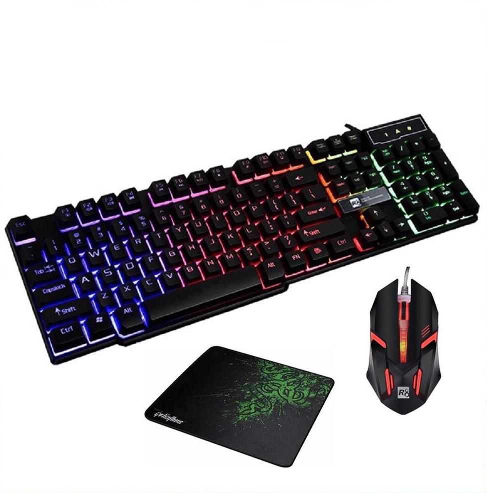Bộ bàn phím giả cơ r8 1822 và chuột r8 1602 + tặng lót chuột razer