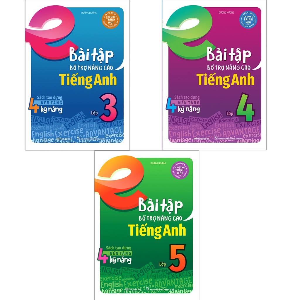 Sách combo bài tập bổ trợ nâng cao tiếng anh lớp 3,4,5 - megabook