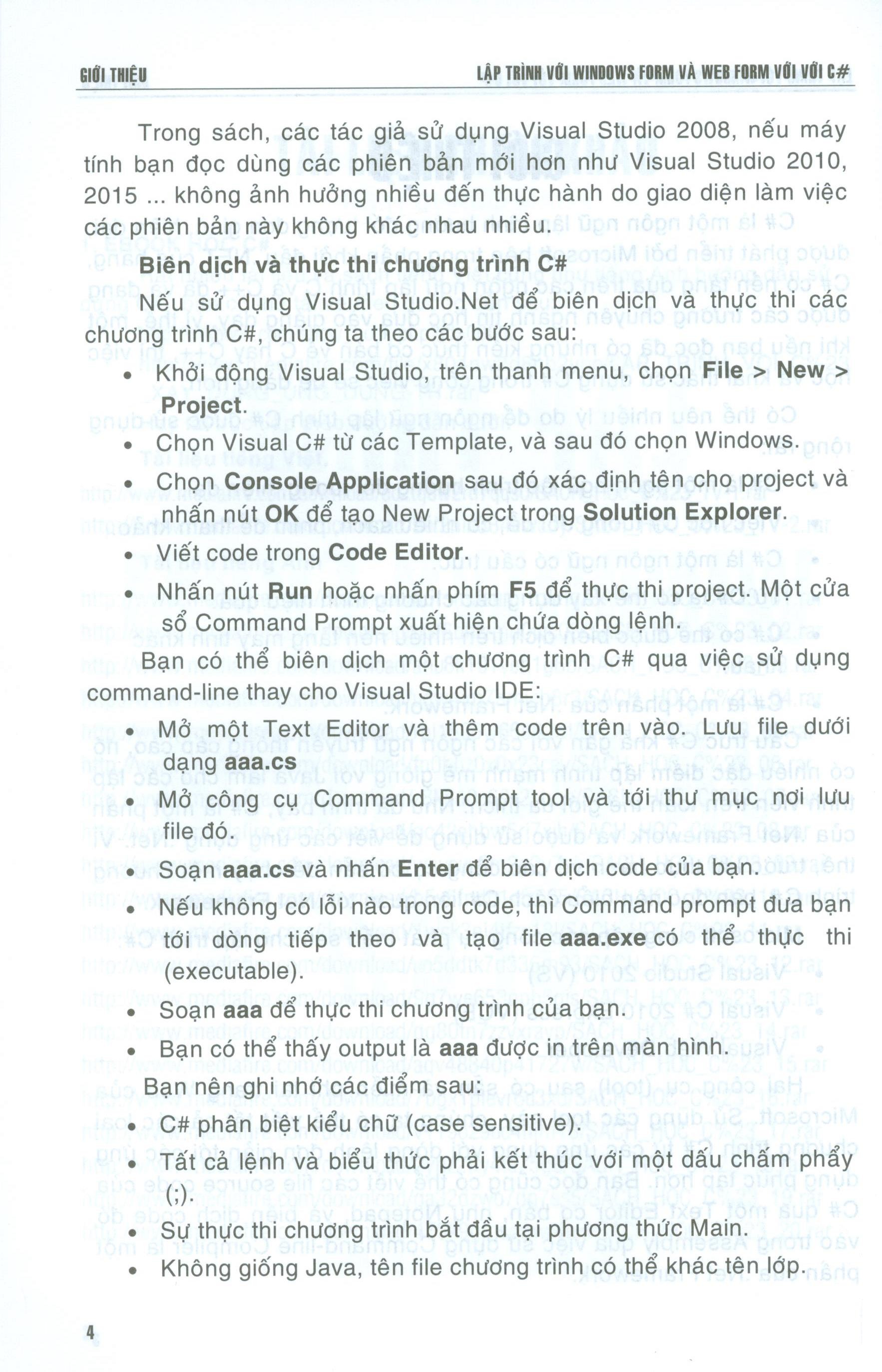 Fahasa - Lập Trình Windows Form Và Web Form Với C#