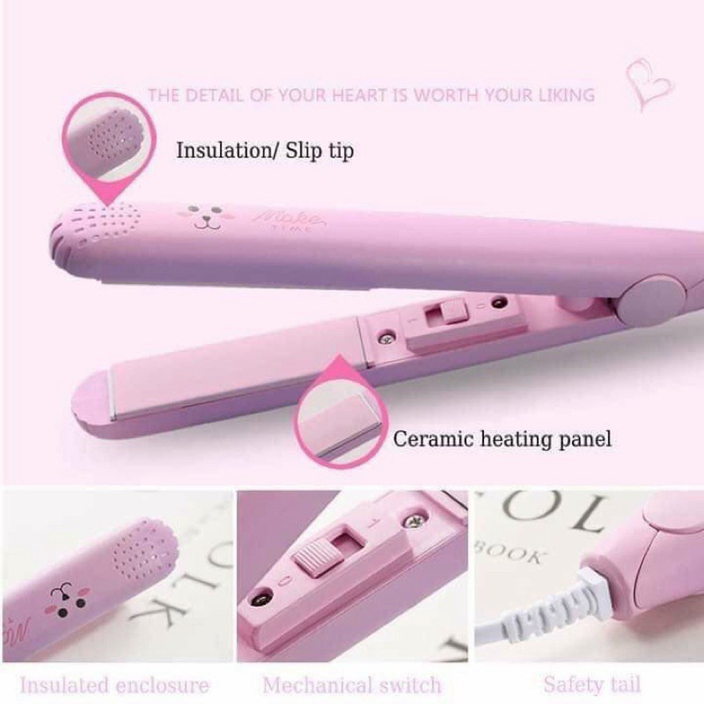Máy Là Tóc Mini Đa Năng 3in1 Ép| Uốn| Duỗi Tóc Tiện Lợi