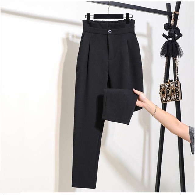 [25-27/4 Hoàn tiền 15%]Quần Baggy Nữ Trơn Cạp Bèo