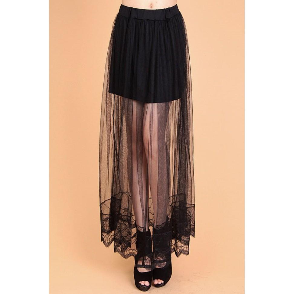Chân váy Maxi ren mềm mại