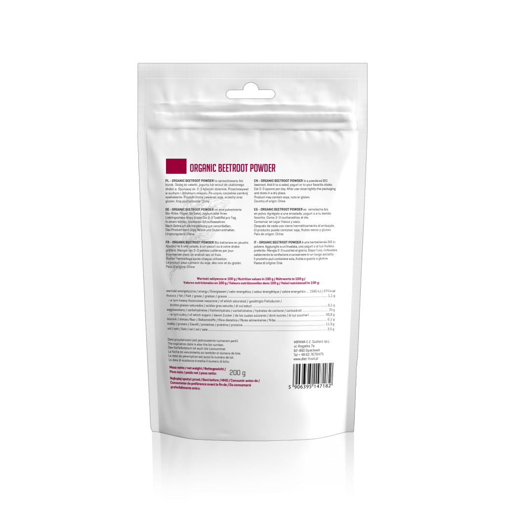 Diet Food Organic Beetroot Powder 200g