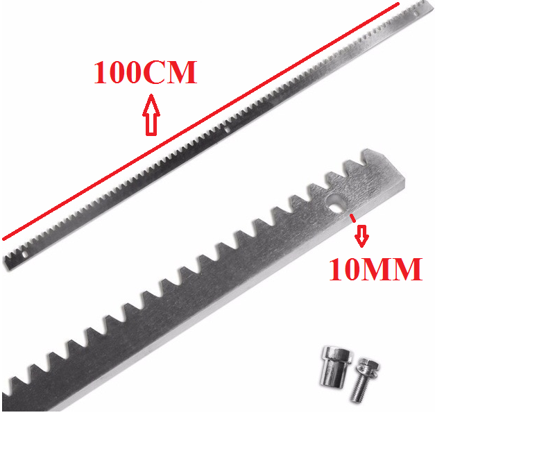 Bộ 03 thanh ray( 3 mét) cửa cổng cửa lùa Sliding Gate 100Cm( ray thép dày 10mm)