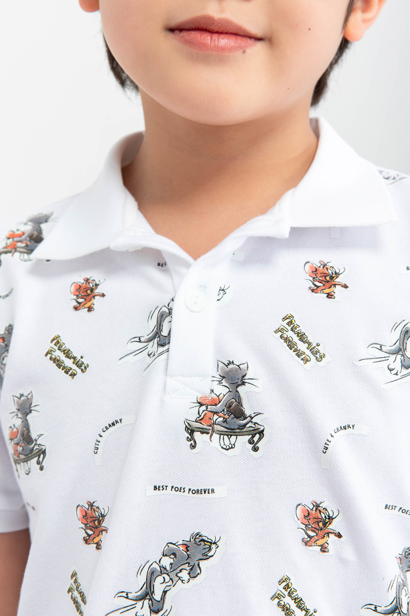 Áo polo Tom & Jerry bé trai IVY moda MS 57K1216