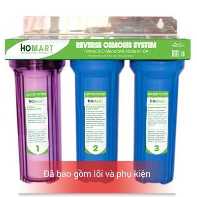 Bộ lọc nước sinh hoạt - lọc thô đầu nguồn 3 cấp ly 10 inch chuẩn (30c3)