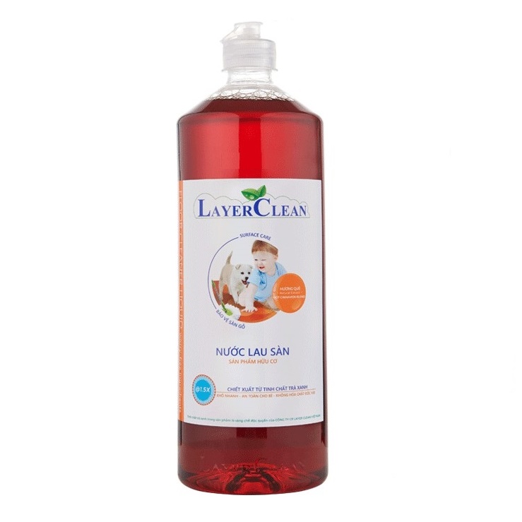 [HỎA TỐC HCM] Nước lau sàn organic Layer Clean chai 1.25L