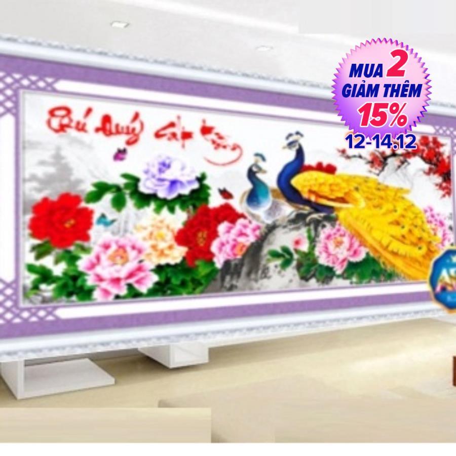 Tranh Đính Đá 5D - Phú Quý Cát Tường 119-QUỐC THỊNH SHOP