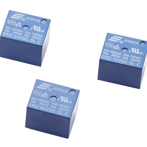 Relay 24v, 12v, 5v songle srd 5chân 10a