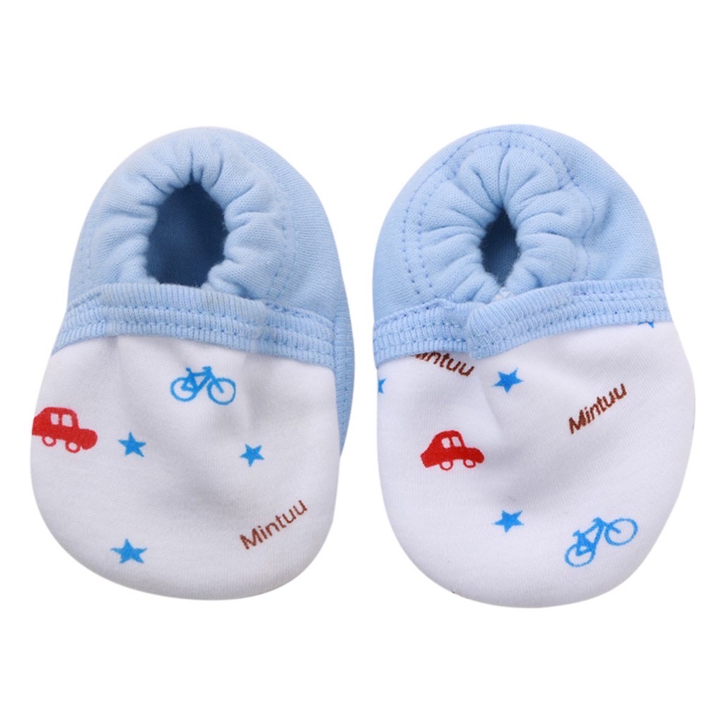 Combo 2 đôi giày vải Mintuu cho bé 1-3 tháng tuổi
