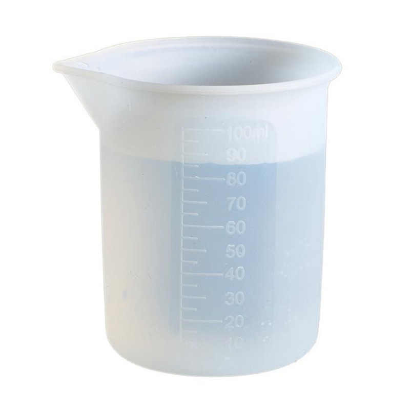 Cốc Silicone 100ml Pha Epoxy Resin, Đong Đo Thể Tích