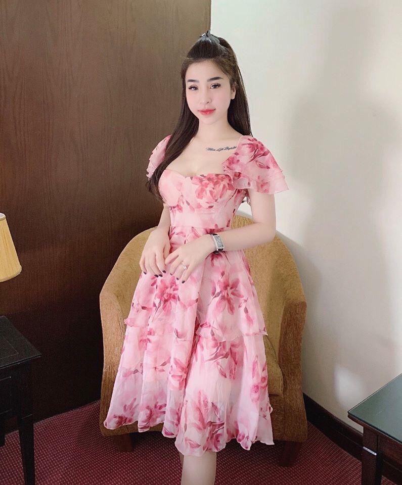 [HCM]ĐẦM TẦNG VẢI VOAN TAY NGẮN XINH XẮN QC