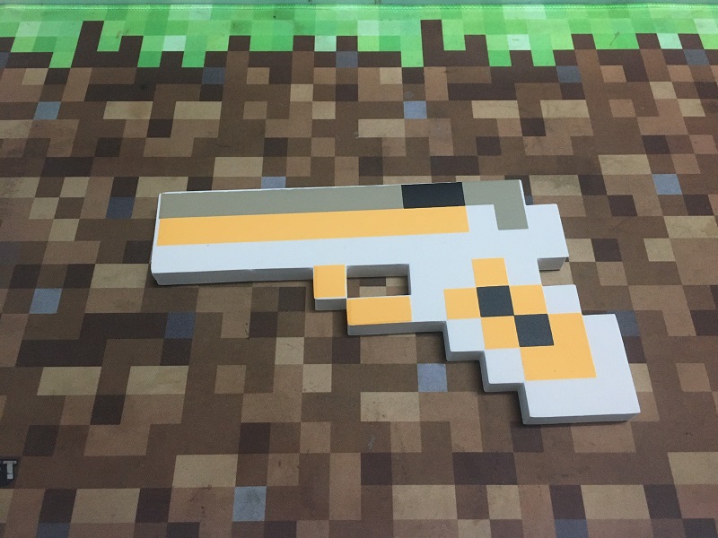 Đồ chơi minecraft Sung lục xám