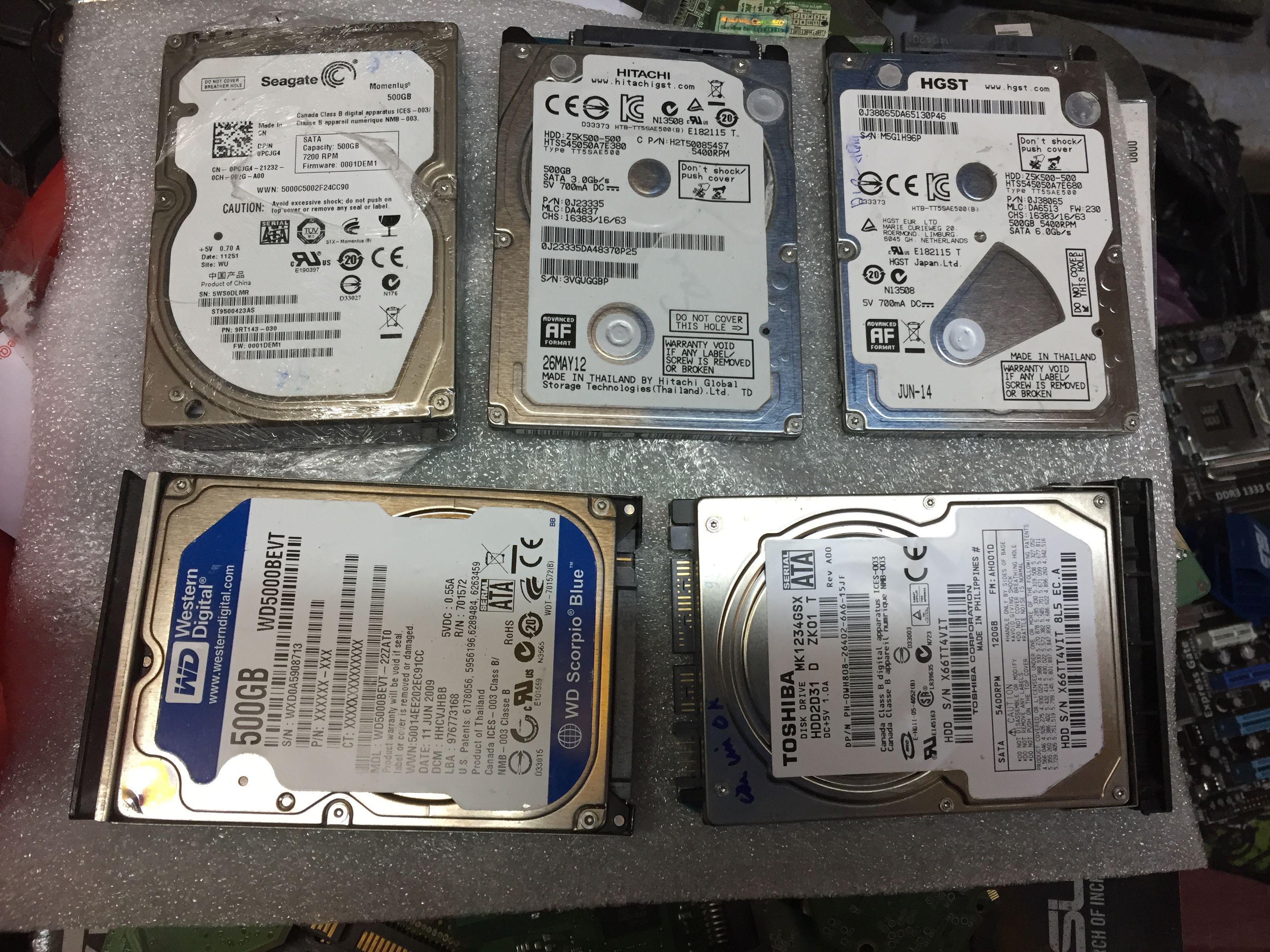 500Gb Good Laptop Hard Drive with Free Sata Cable