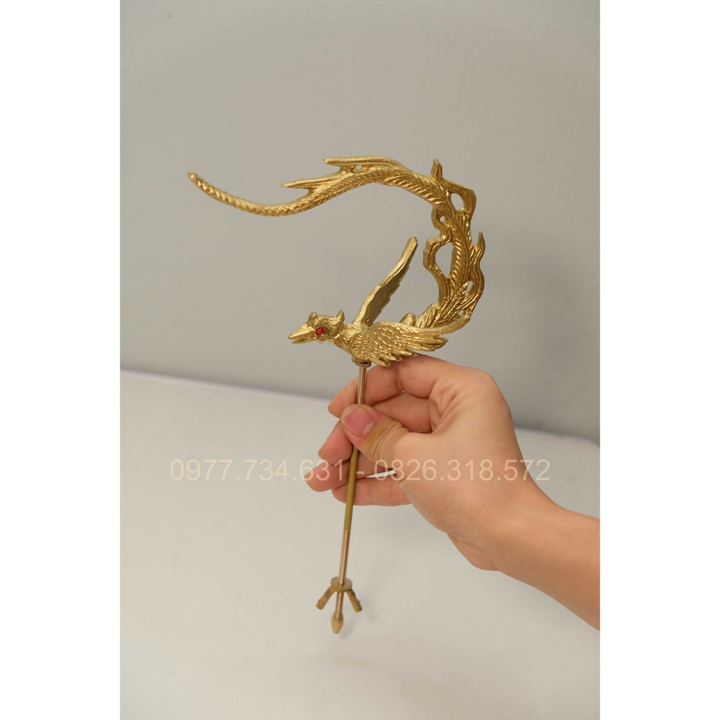 Móc phượng đồng treo lồng chim chào mào, họa my cao cấp siêu bền tặng kèm 3 nẹp đồng Phụ kiện chim cảnh Kabosa