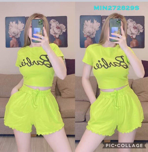 Sét bộ đùi hot trend in chữ babie xinh xĩu ttsla0257