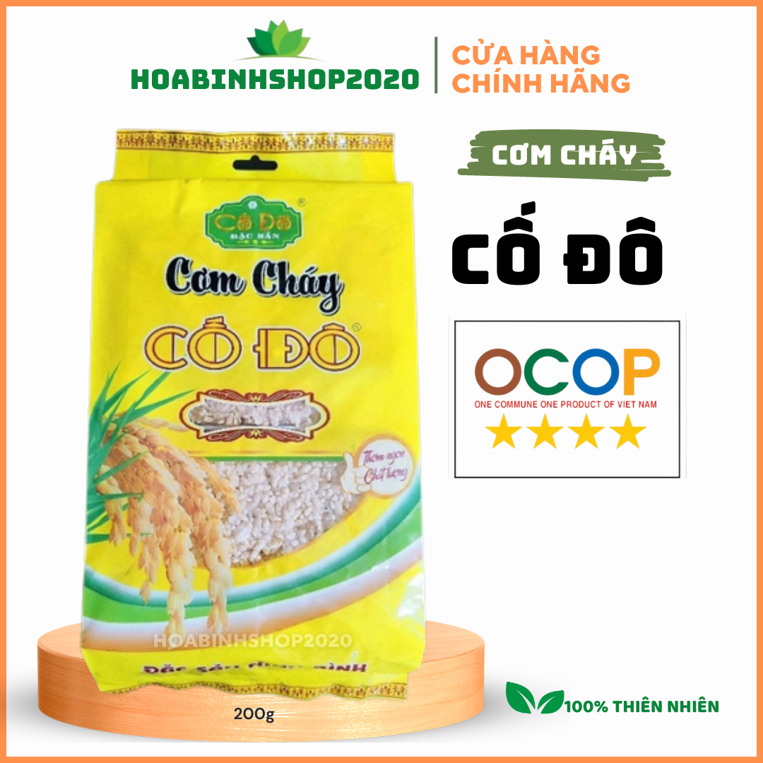 [BÁN SỈ] Cơm cháy Cố Đô 200g - Đặc sản Ninh Bình, ròn tan ngon