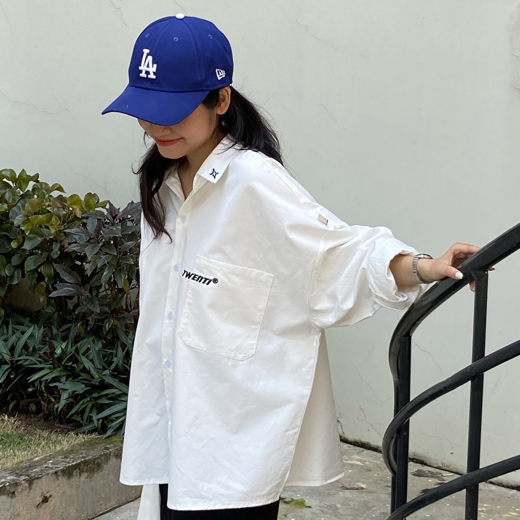 [Nhập RS0822 giảm 30k cho đơn 99k]ÁO SƠ MI TWENTI TAY DÀI FORM RỘNG FREESIZE