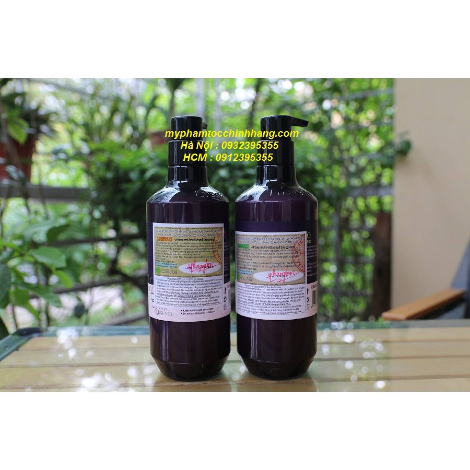 DẦU GỘI XẢ LUSSTALY COLLAGEN E 500ML