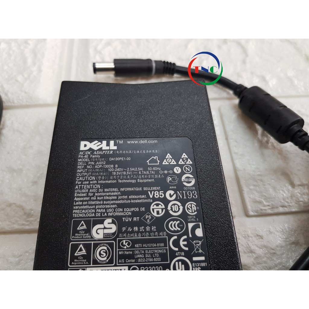 ☆ ???? ??Ệ? ☆ Sạc Laptop Dell   130W Slim hàng chính hãng  ZIN Cao Cấp theo máy (Adapter Dell 130w) ?????? 