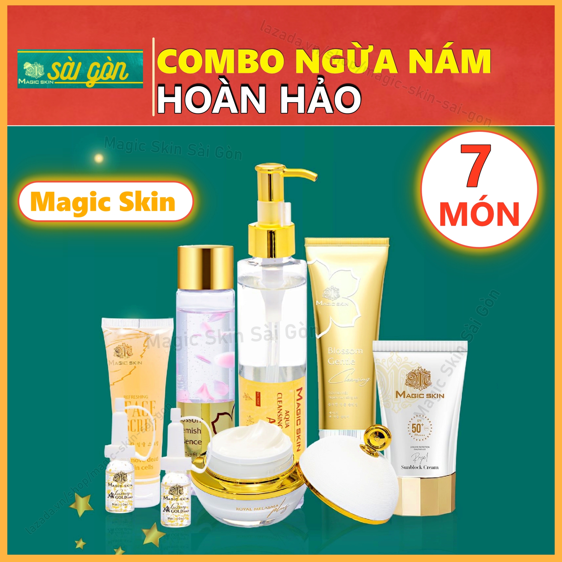 Bộ Magic Skin Combo Ngừa nám HOÀN HẢO 7 món CHÍNH HÃNG