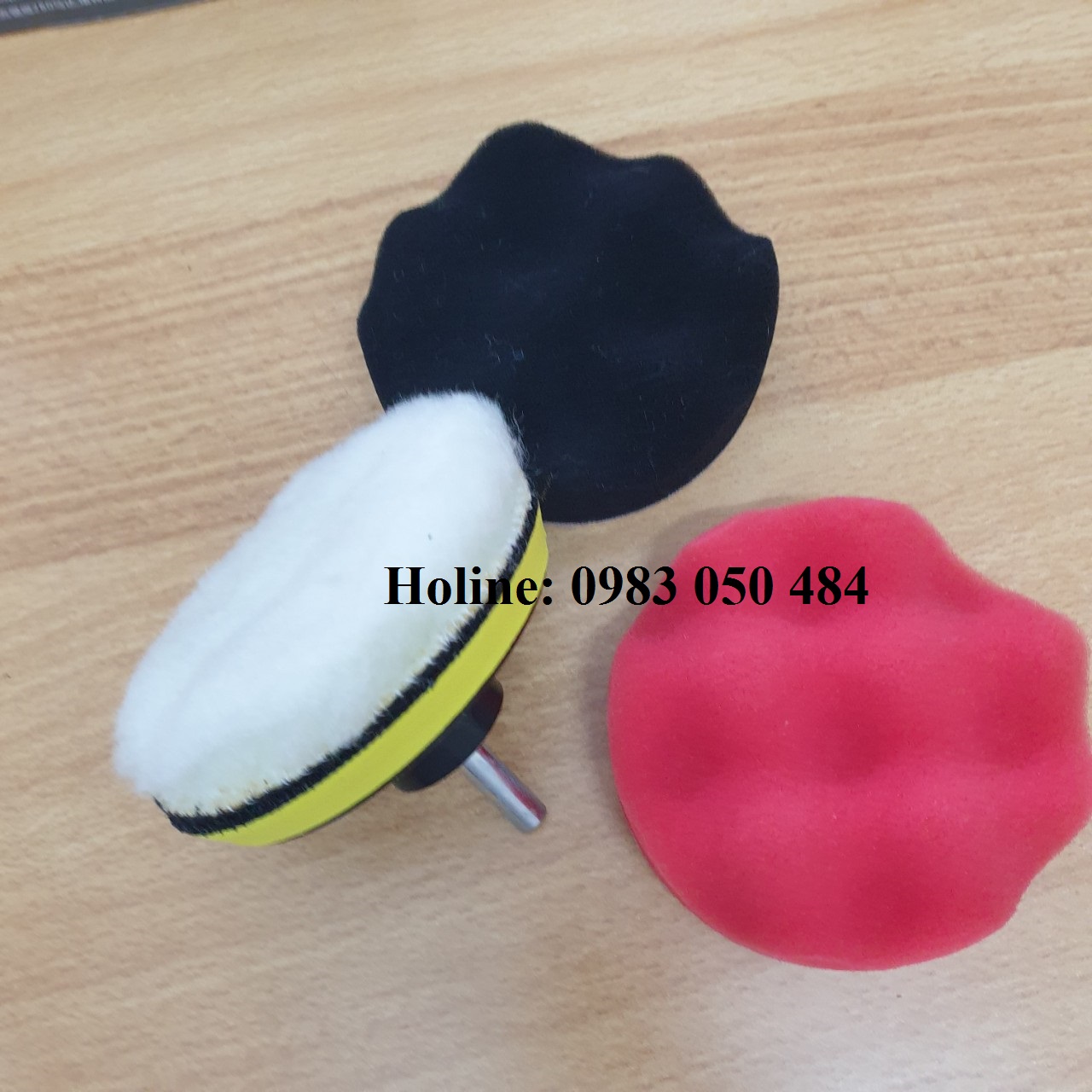 Bộ đầu đánh bóng xe mini gắn máy khoan - Mút đánh bóng xe máy ô tô - Phớt đánh bóng chăm sóc làm đẹp xe hơi