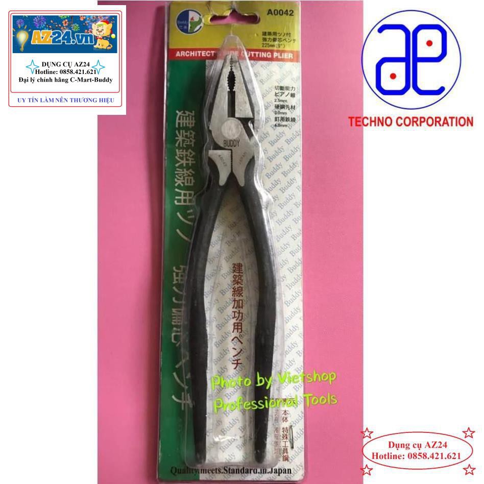 Kìm Điện 9 inch Cao Cấp BUDDY A0042