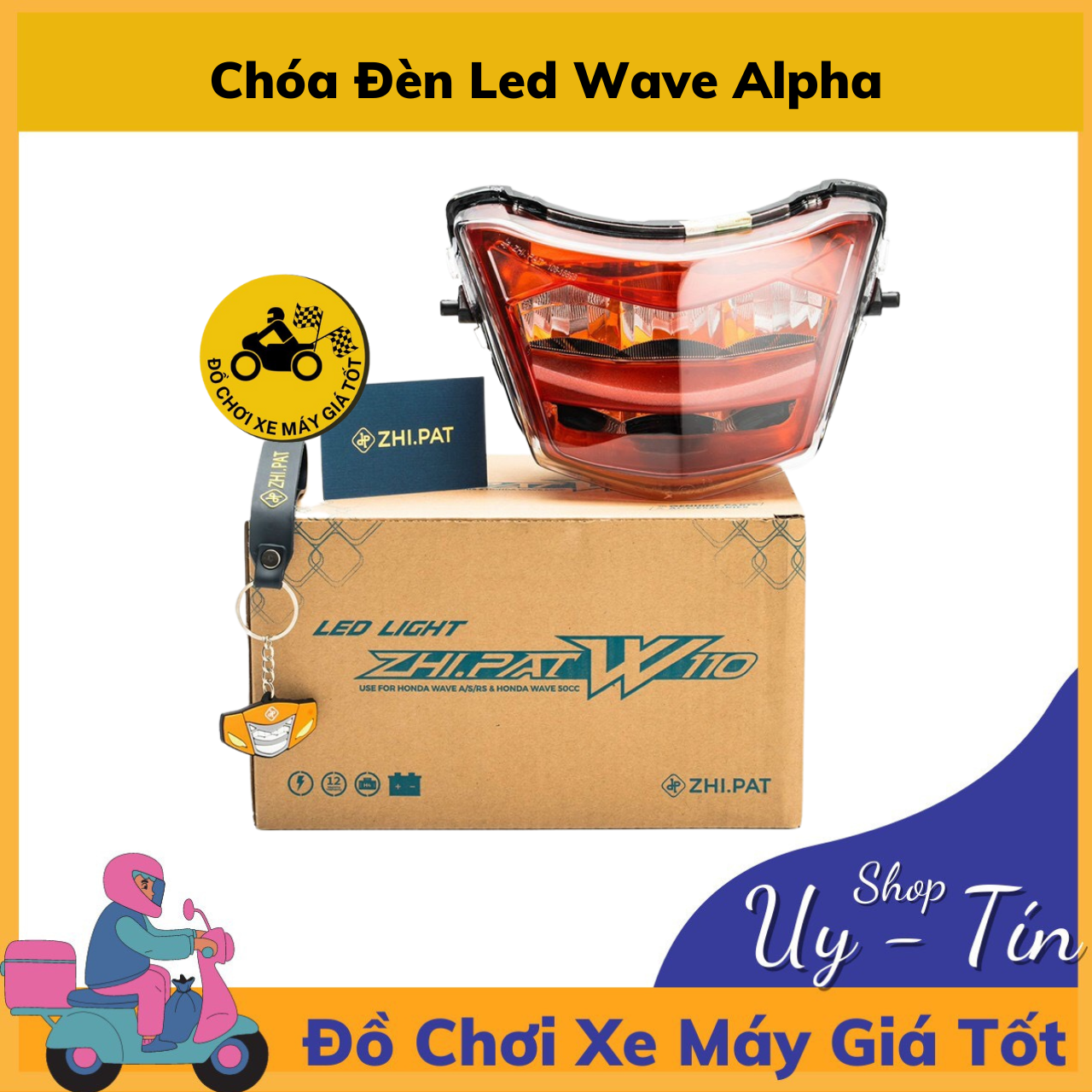 [HCM]Đèn Led 2 tầng ZHIPAT cho Wave A Wave S Wave RSX Wave RS Future X