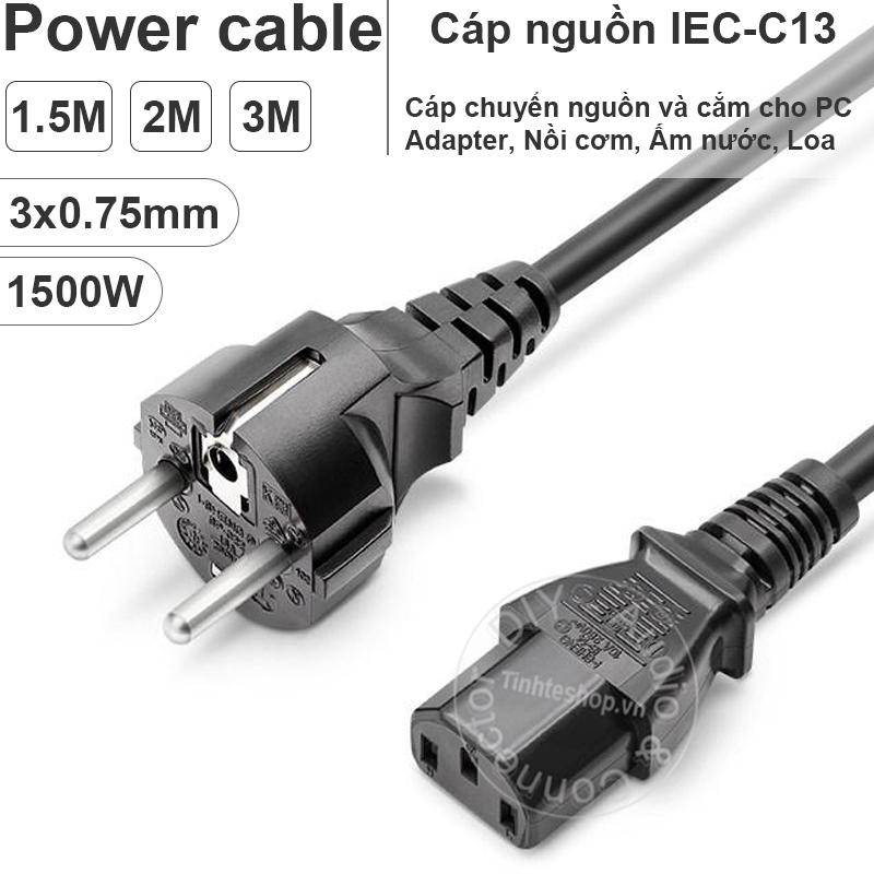 Dây nguồn 3 châu nồi cơm điện