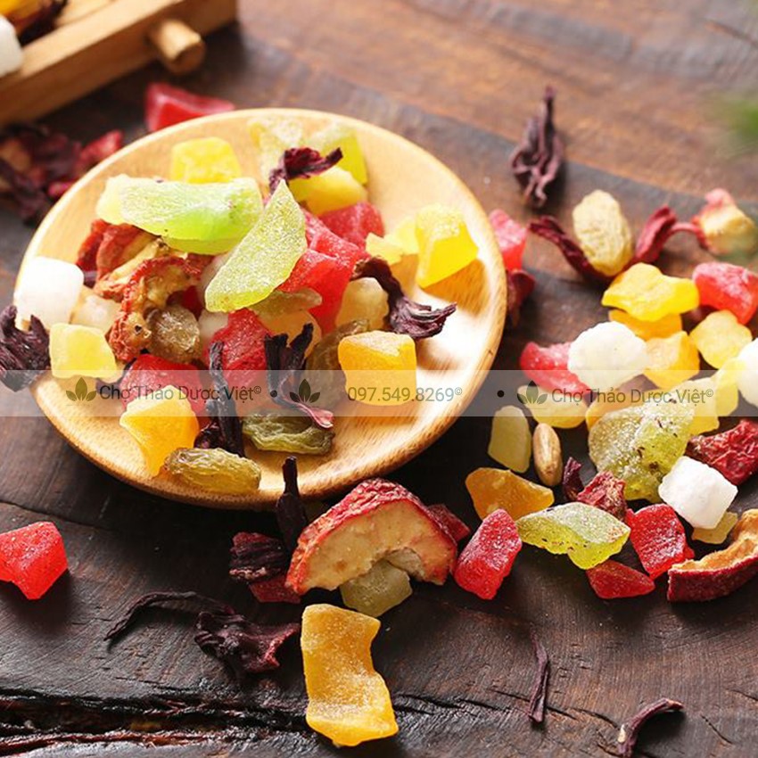 Trà hoa quả Bali 100g, hoa quả khô nhiệt đới, giúp thanh nhiệt, detox, đẹp da, tốt cho tiêu hóa
