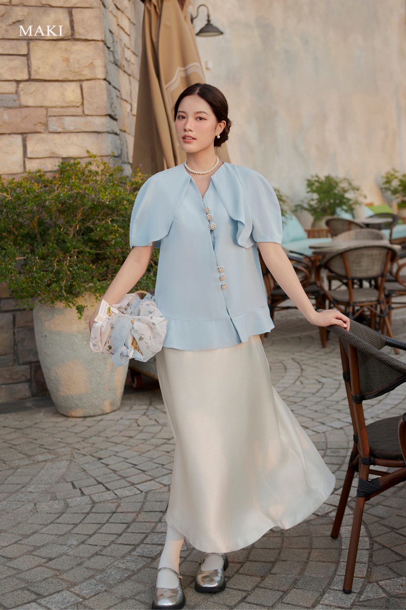 MAKI - Mia Skirt - Chân váy trắng