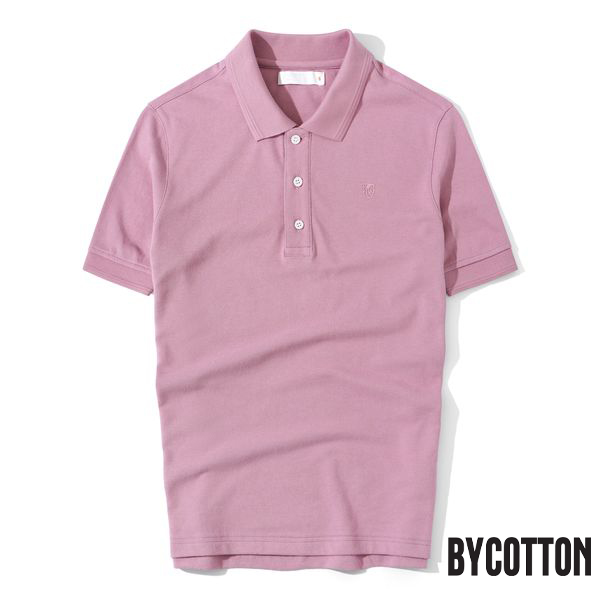 Áo Thun Nam Cao Cấp Polo Cổ Bẻ Tím Nhạt Premium Light Purple Basic BY COTTON