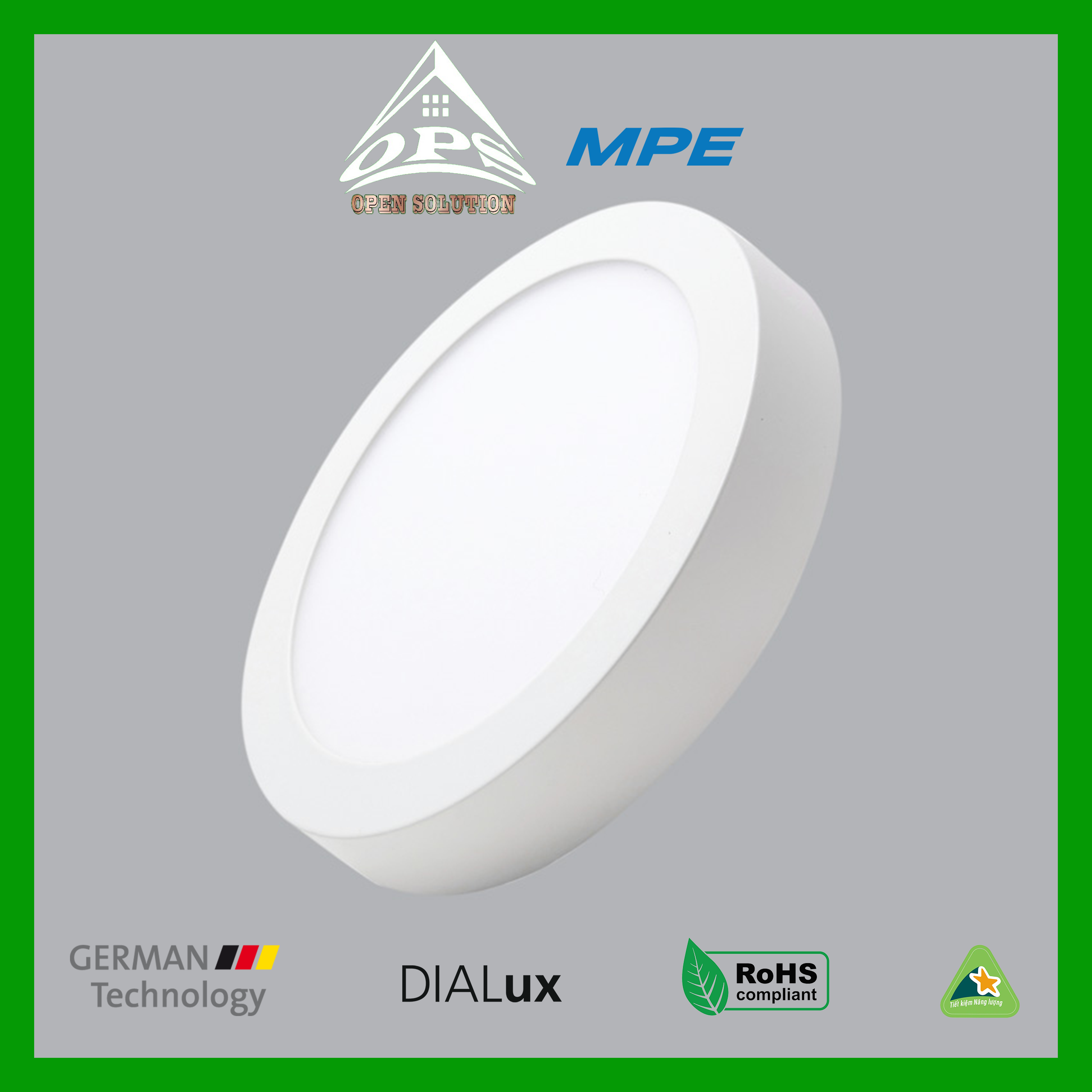 Đèn led panel tròn nổi mpe 24w, srpl-24| ánh sáng trắng | vàng | 3 chế độ màu