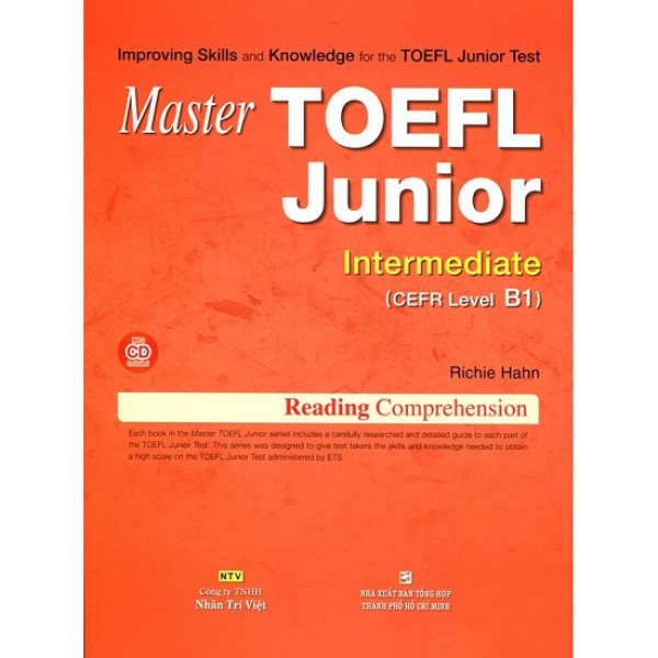 Sách - Master Toefl Junior Intermediate B1 (Kèm Cd) - 9786045826195