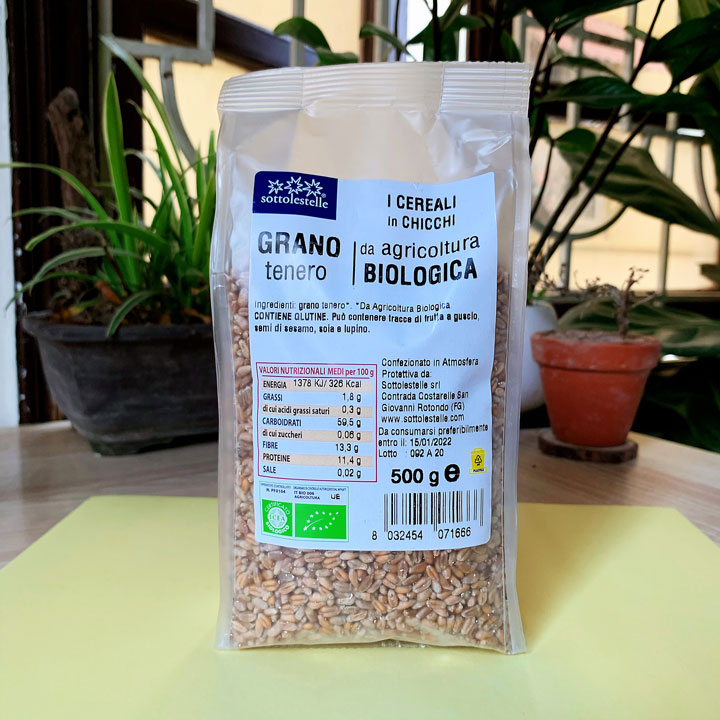 Hạt giống lúa mì hữu cơ Sottolestelle 500g - Ý