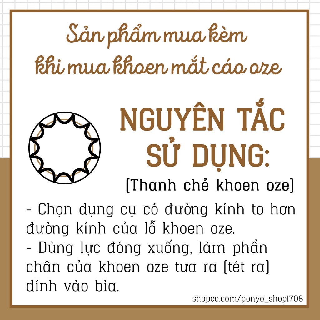 Dụng cụ tán khoen mắt cáo oze (thanh chẻ khoen oze)