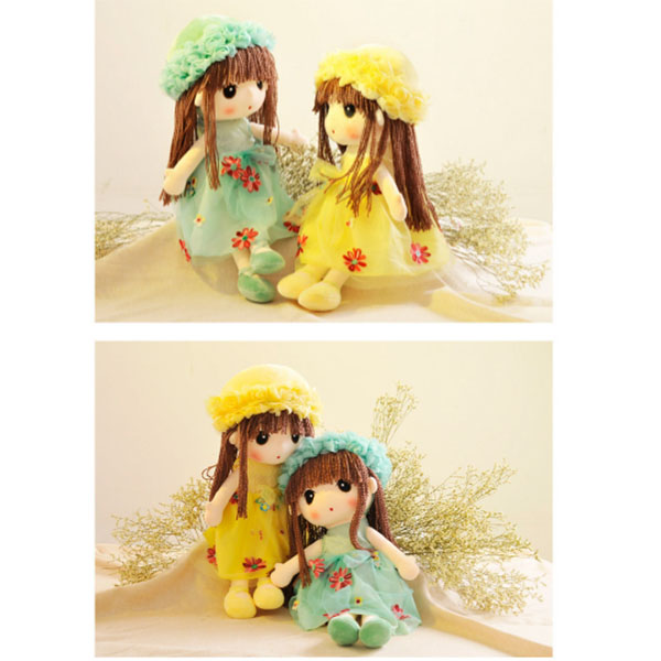 Búp Bê Đồ Chơi Mềm Hoa Xanh