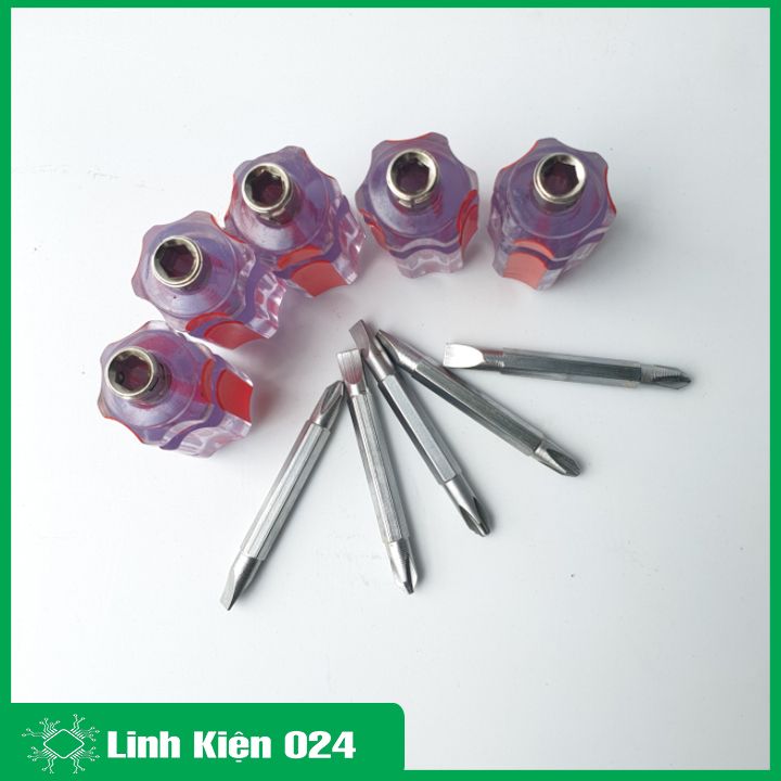 Tua vít lùn 2 đầu (1 đầu 2 cạnh, 1 đầu 4 cạnh) chắc chắn tiện lợi