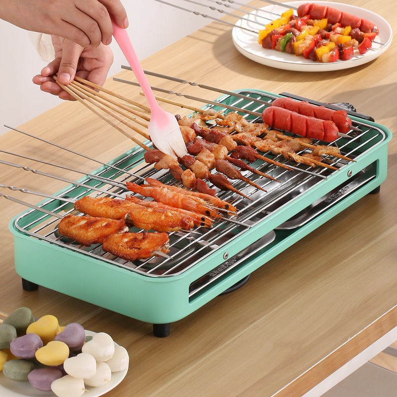 BẾP NƯỚNG ĐIỆN KHÔNG KHÓI ( CÓ VỈ VÀ KHAY NƯỚNG )