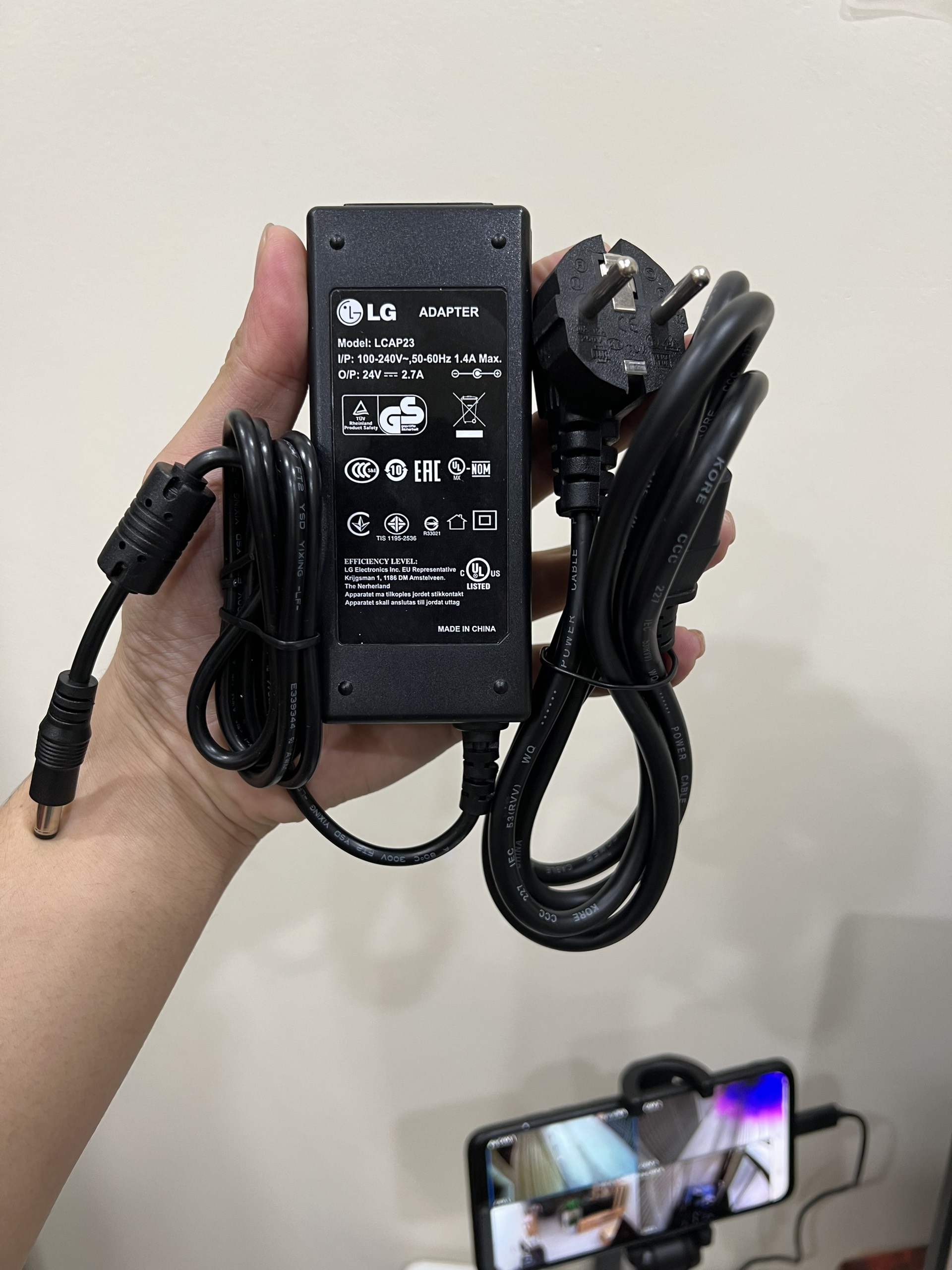 DÂY NGUỒN TIVI LG 24V