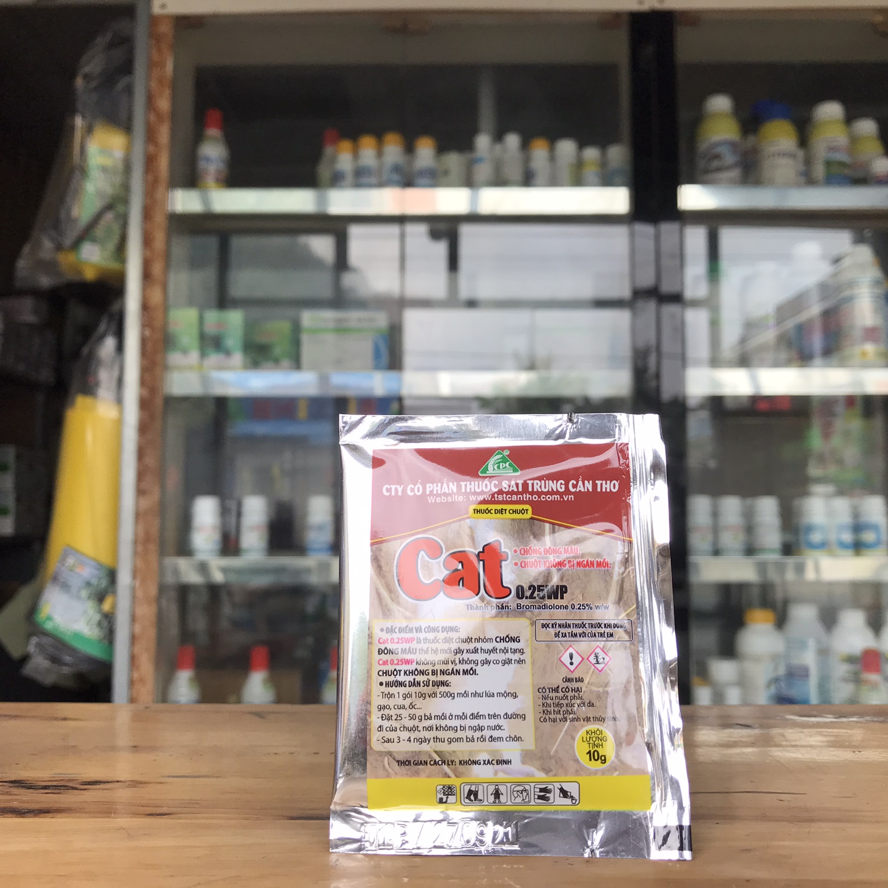 Thuốc diệt chuột Cat 0.25WP (gói 10g)