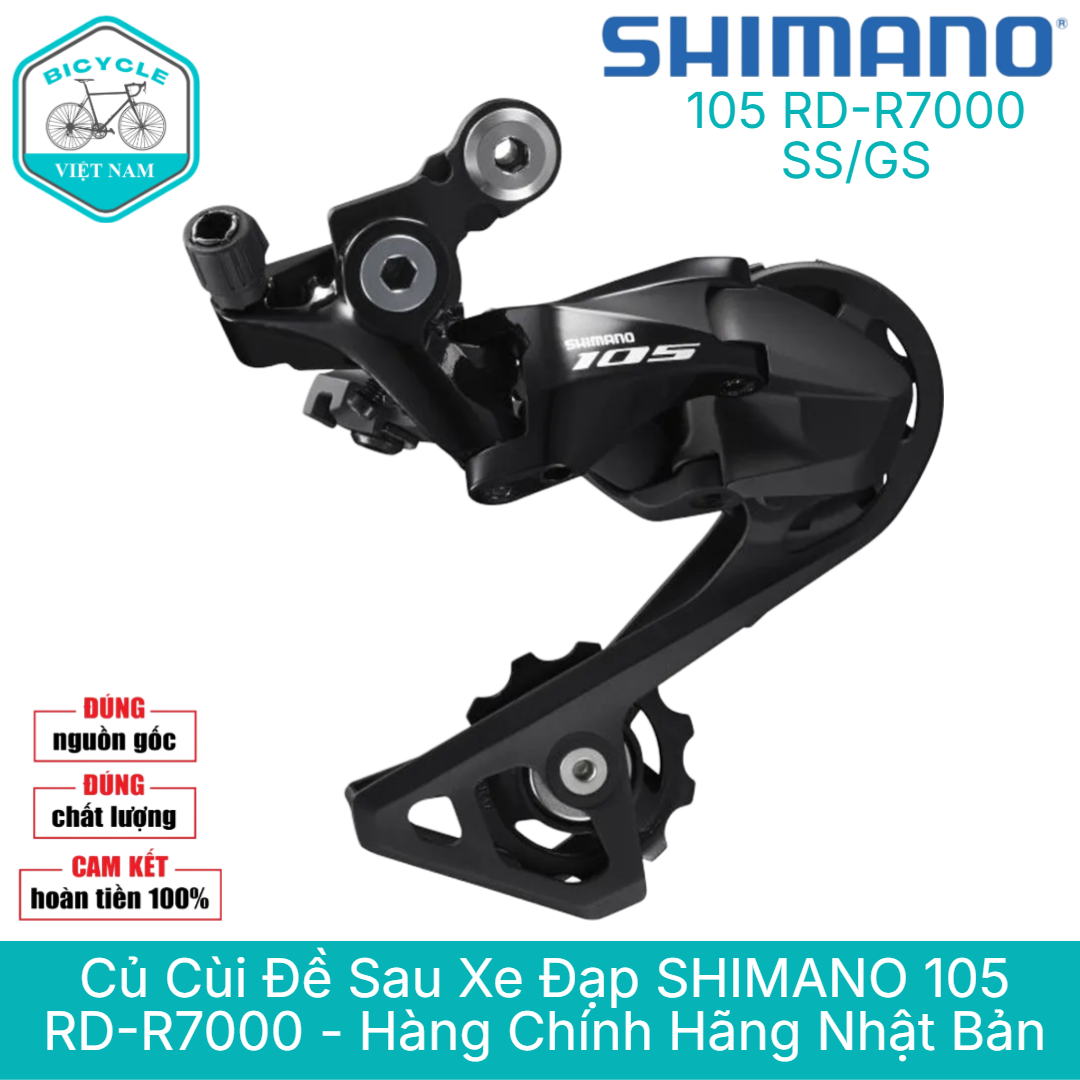 Củ Cùi Đề Sau Xe Đạp SHIMANO 105 RD R7000 11 Speed SS/GS (Dài/ Ngắn) – Chính Hãng Nhật Bản