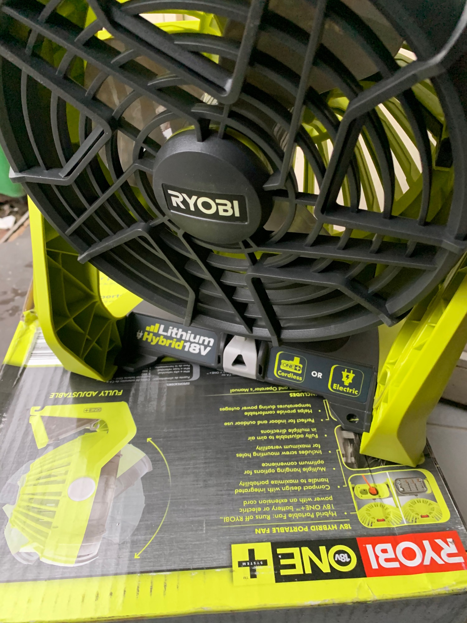 [HCM]Quạt ryobi 18v thân máy